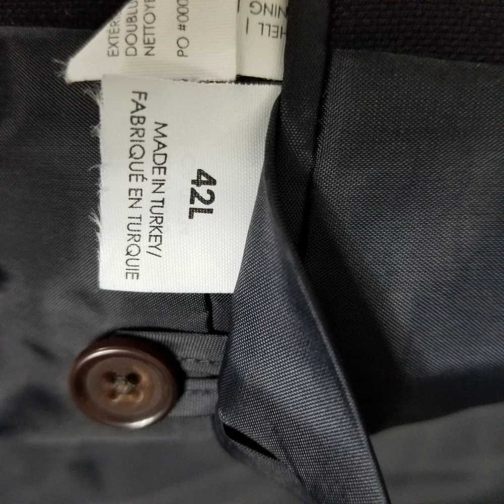 Club Monaco Blazer Mens 42L Navy Italian Tropical Wool Grant Fit Sport Coat
